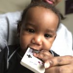 Baby with his Gameboy teether